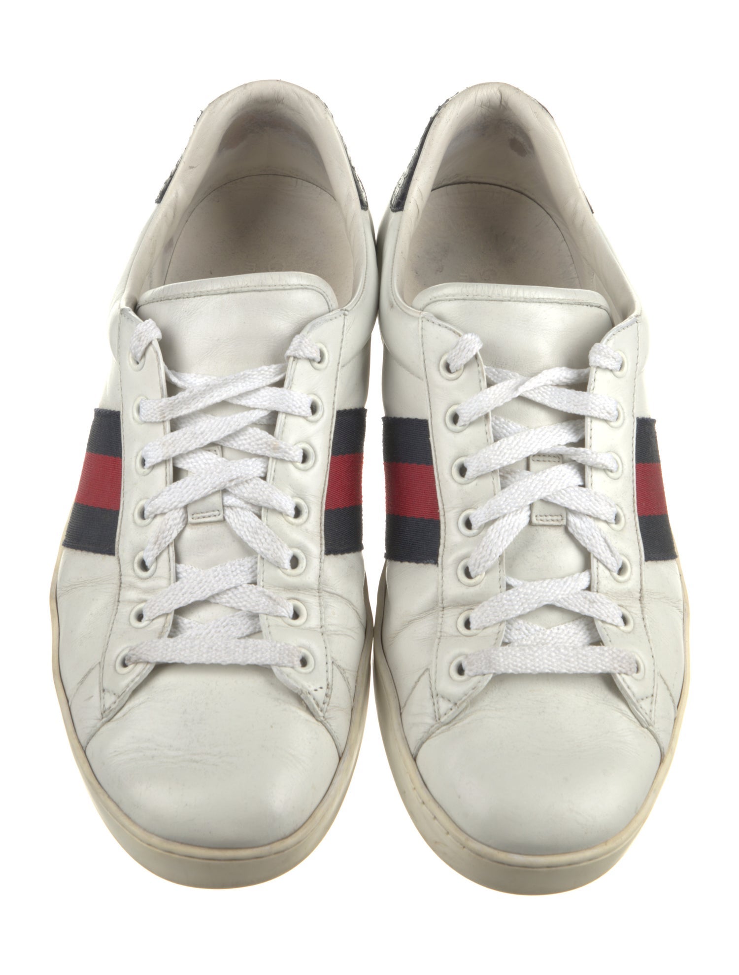 Gucci Sylvie Web Accent Leather Sneakers